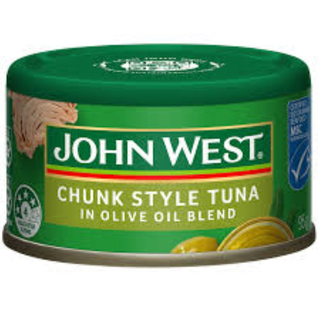 JOHN WEST TUNA CHUNK N S/F OIL 170g